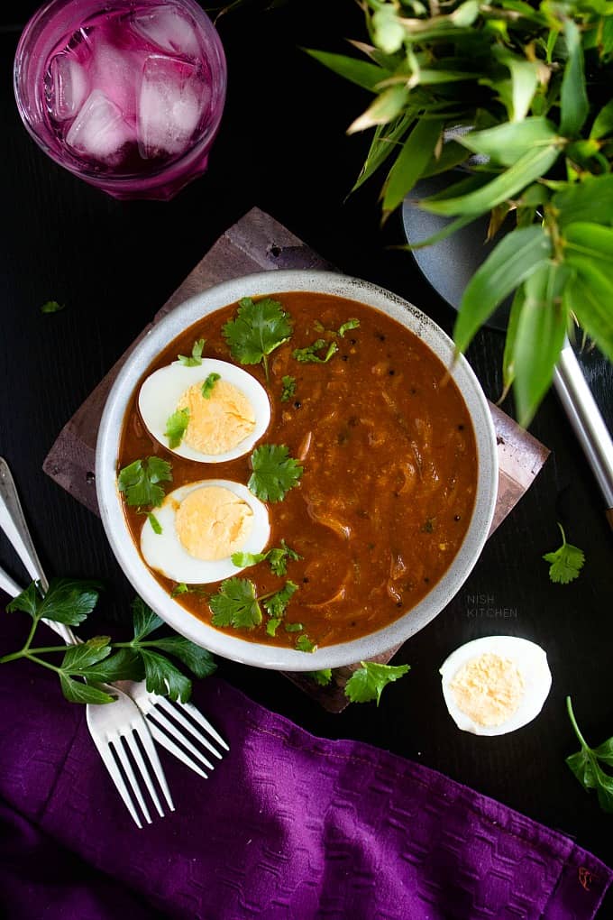 Kerala style egg curry