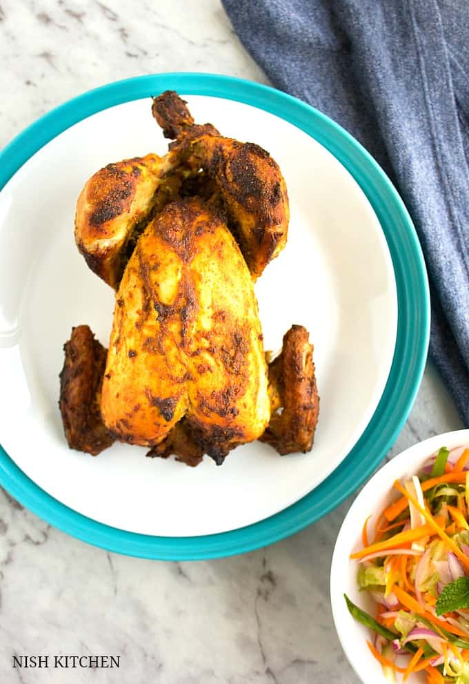 whole roast tandoori chicken