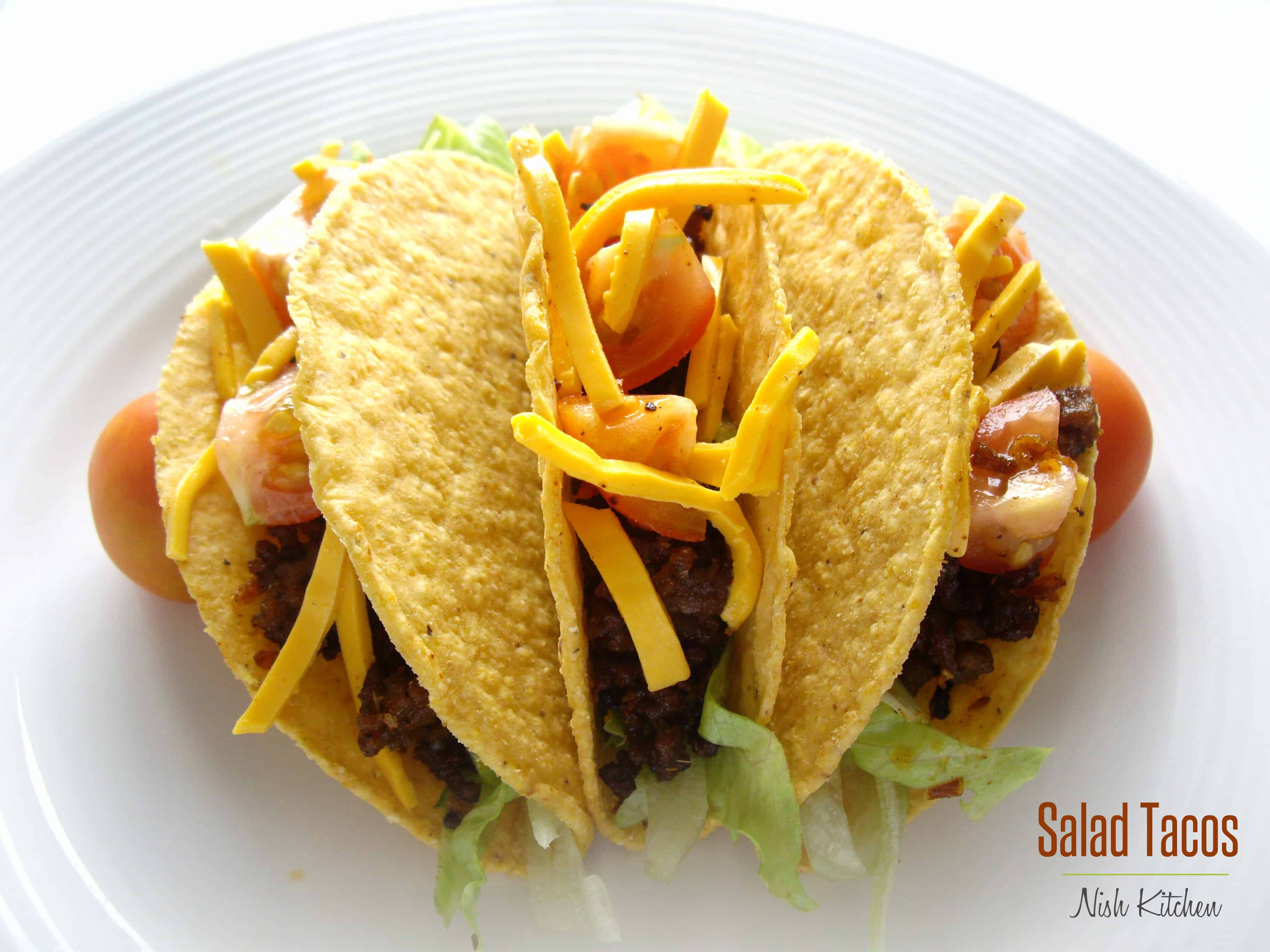 Mexican Salad Tacos