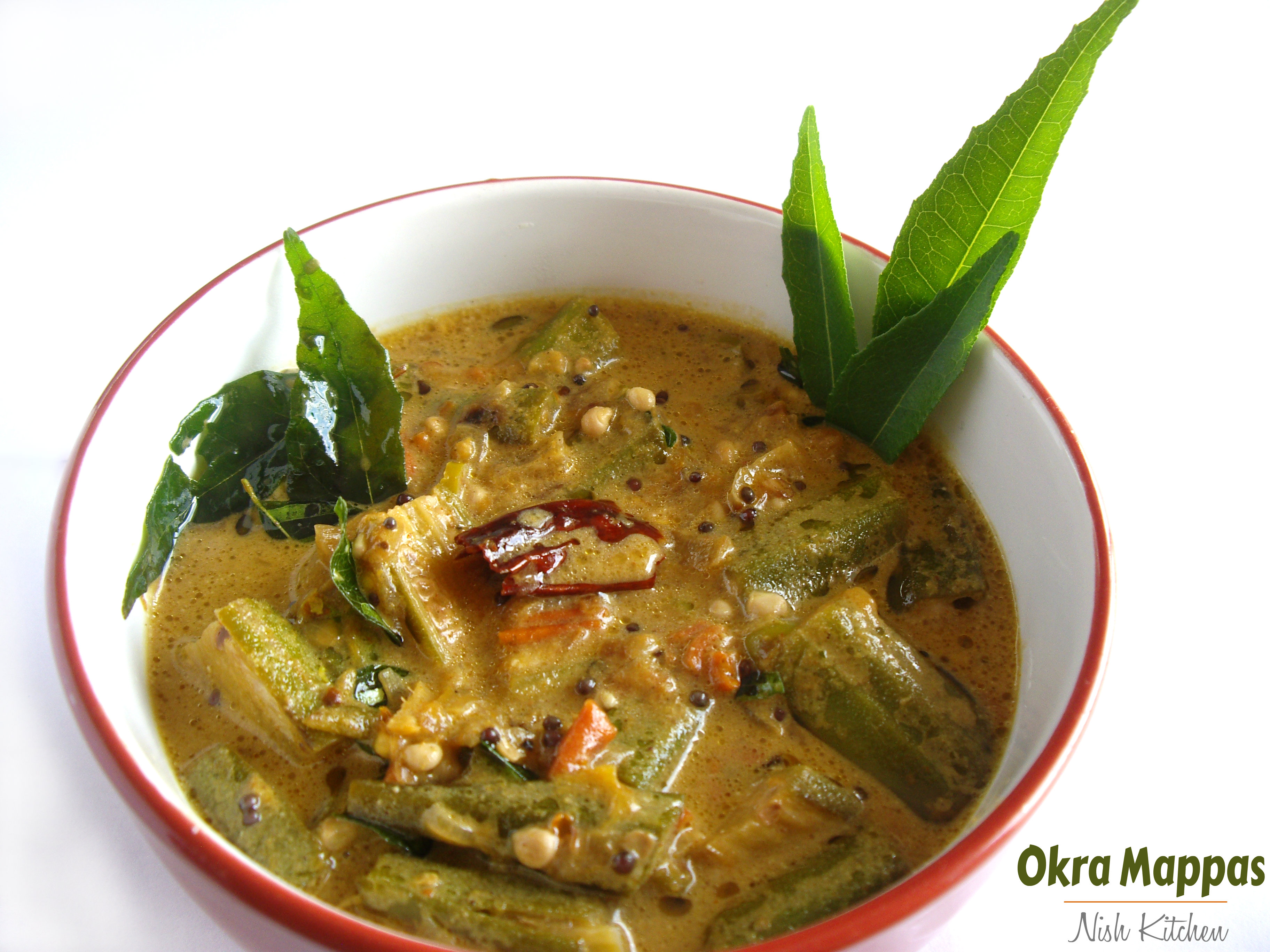 Okra Mappas   Okra in Creamy Coconut Sauce  Vendakka Mappas - 34