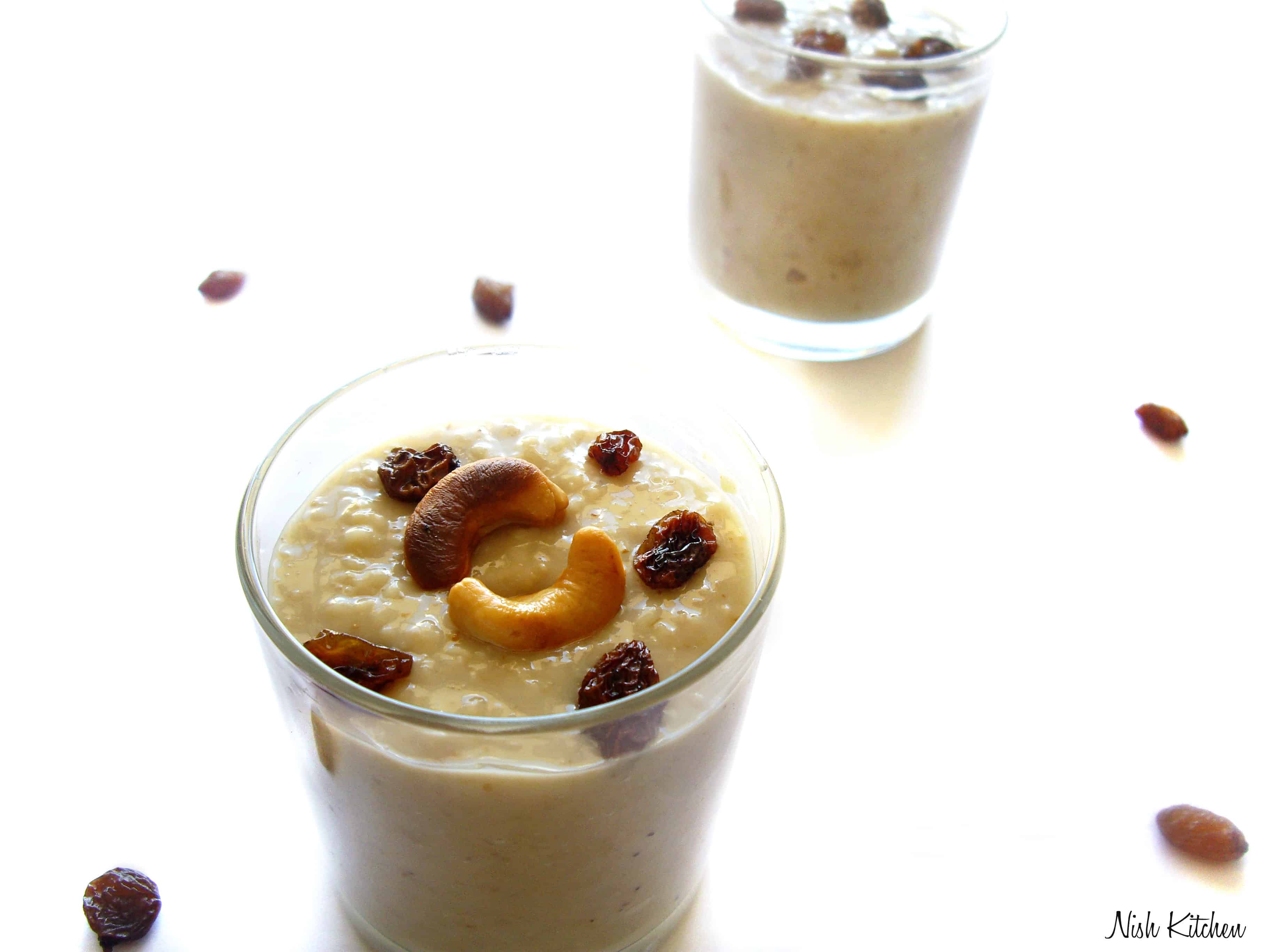 oats payasam | oats pudding oats kheer - using jaggery |nish kitchen