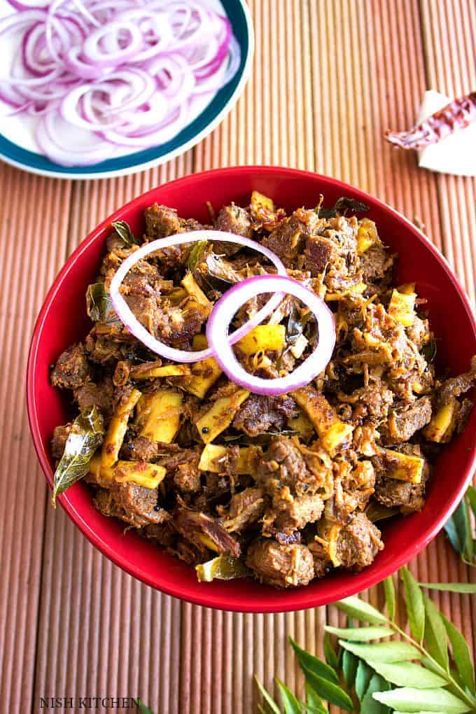Kerala beef fry | Beef ularthiyathu | Nish Kitchen