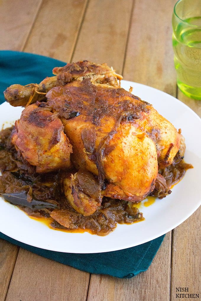 kozhi nirachathu-malabar roast chicken