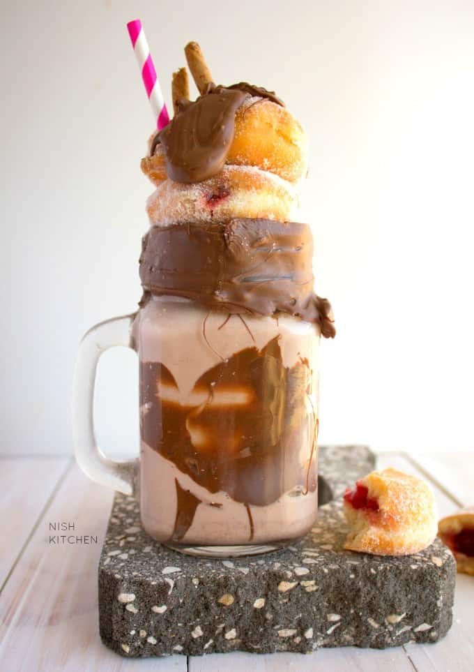 delicious nutella donut milkshake recipe