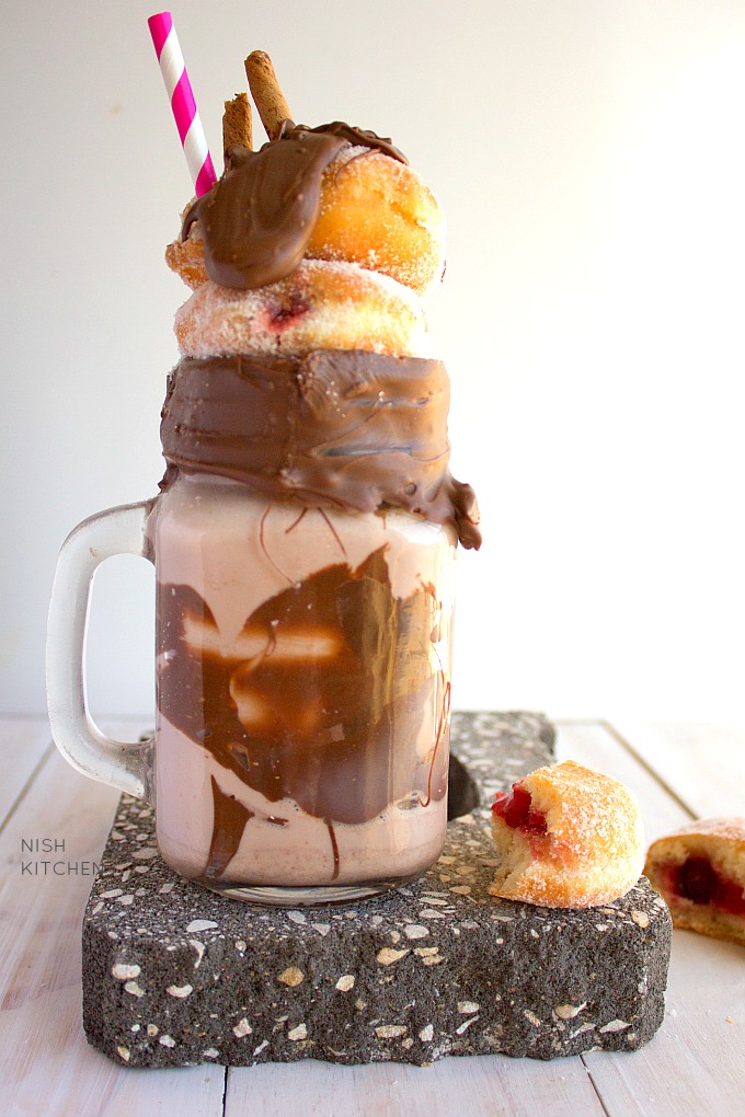 nutella donut milkshake