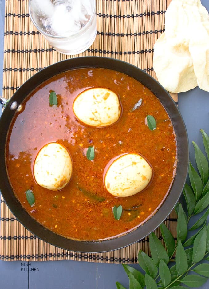 egg pulusu recipe - andhra egg curry