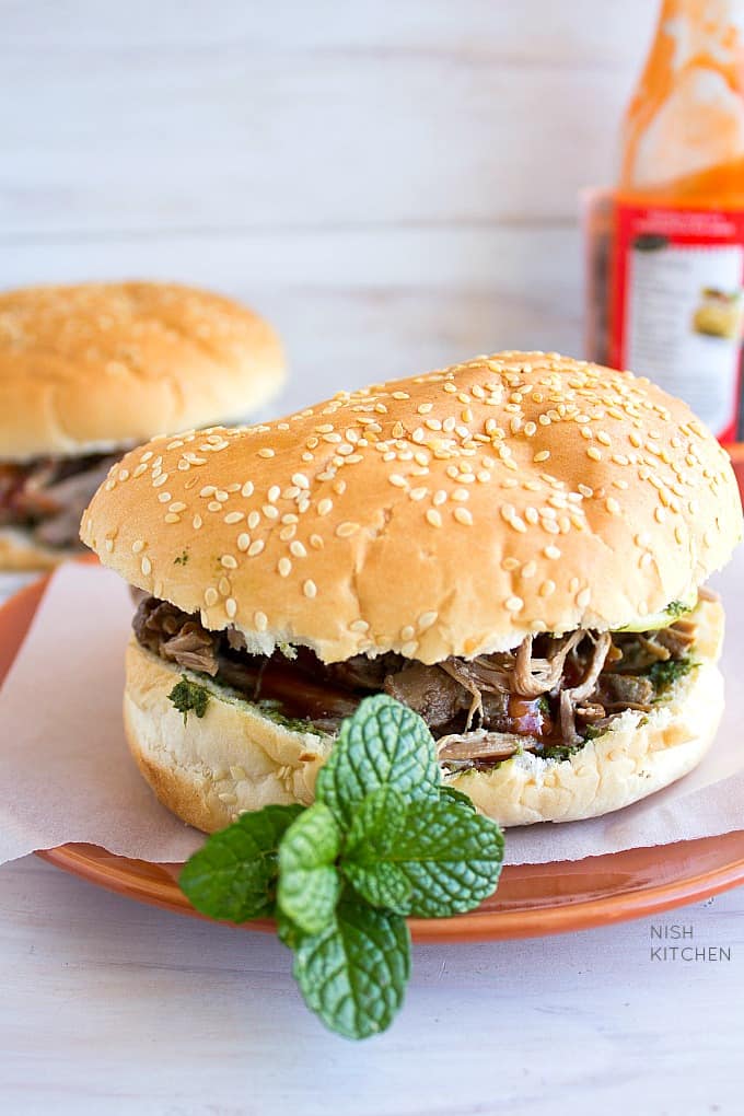 pulled lamb burger recipe with video