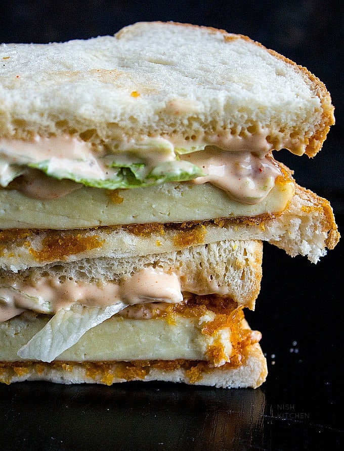 spicy paneer sandwich | easy lunch idea