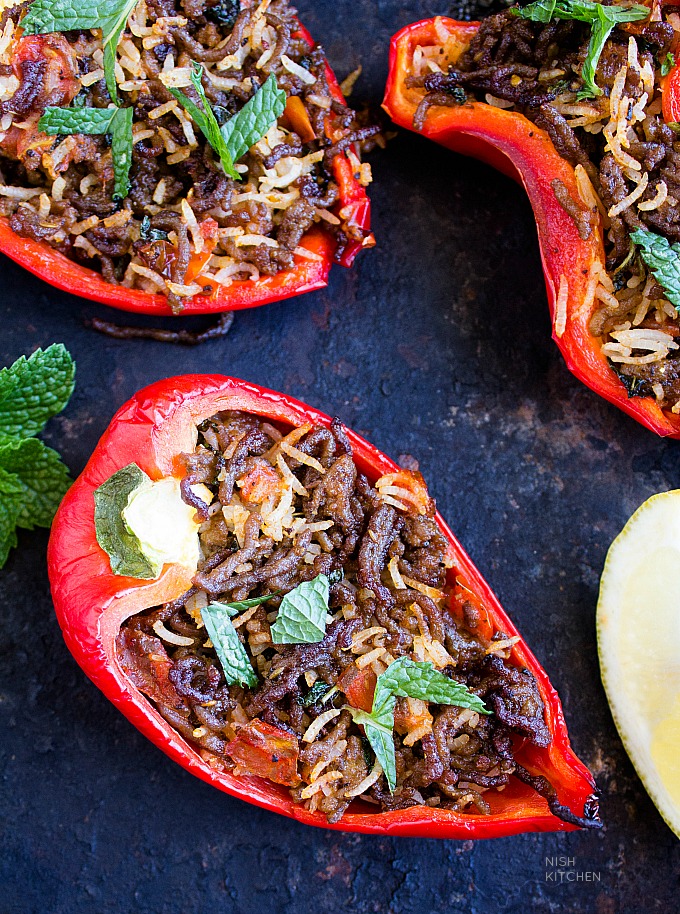 Stuffed Bell Peppers   Stuffed Capsicum   Indian Style   Video - 11