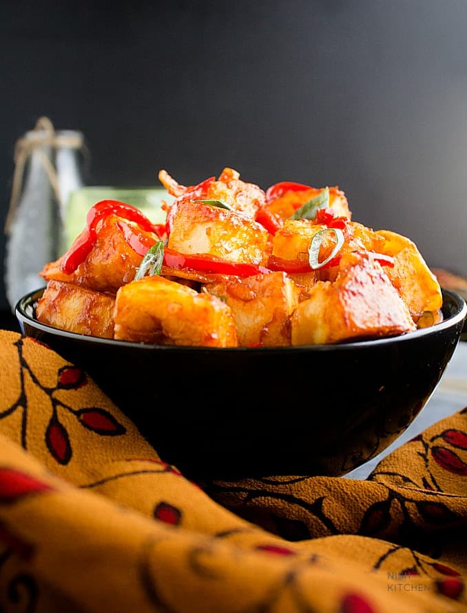chilli paneer recipe with video