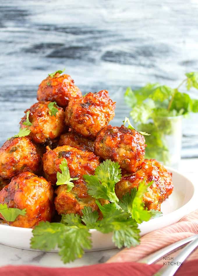 Baked Tandoori Chicken Meatballs   Video - 8