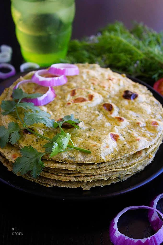 Kale Paratha   Flatbreads Stuffed with Kale - 46