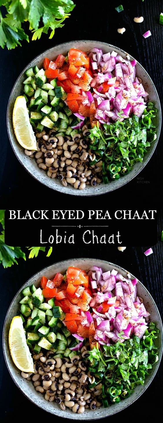 easy lobia chaat
